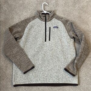 Patagonia Men's Zip-Up Sweater in Gray, Taupe & Brown